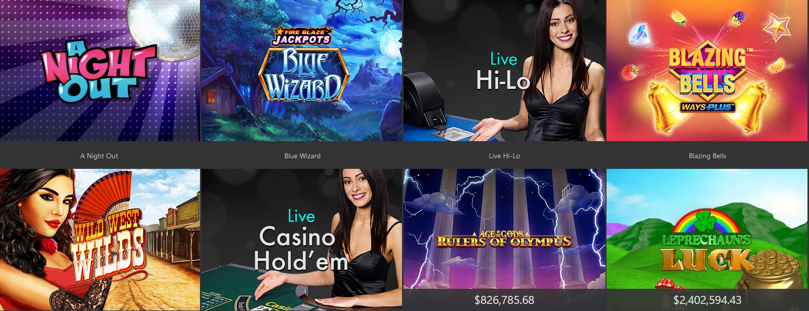 Bet365 Casino games.