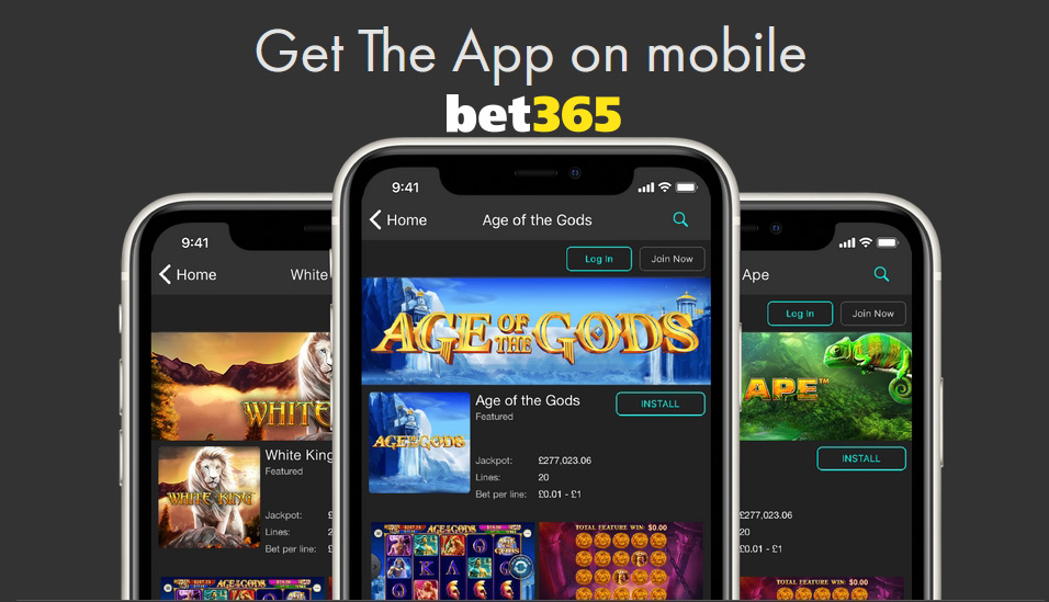 Bet365 कैसीनो मोबाइल ऐप।